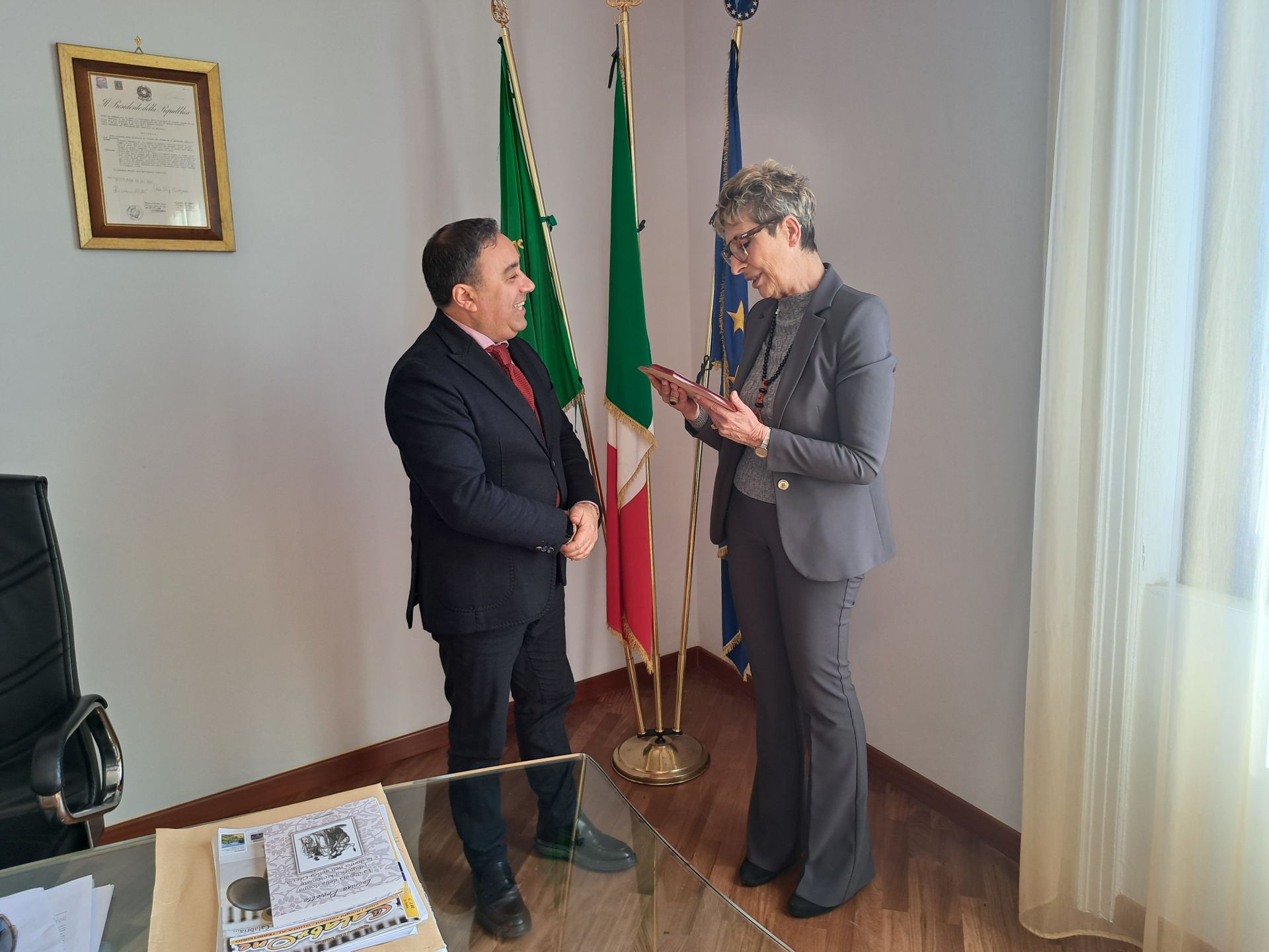 Il Presidente Ferrari incontra il neo Prefetto di Crotone dr.ssa Franca Ferraro
