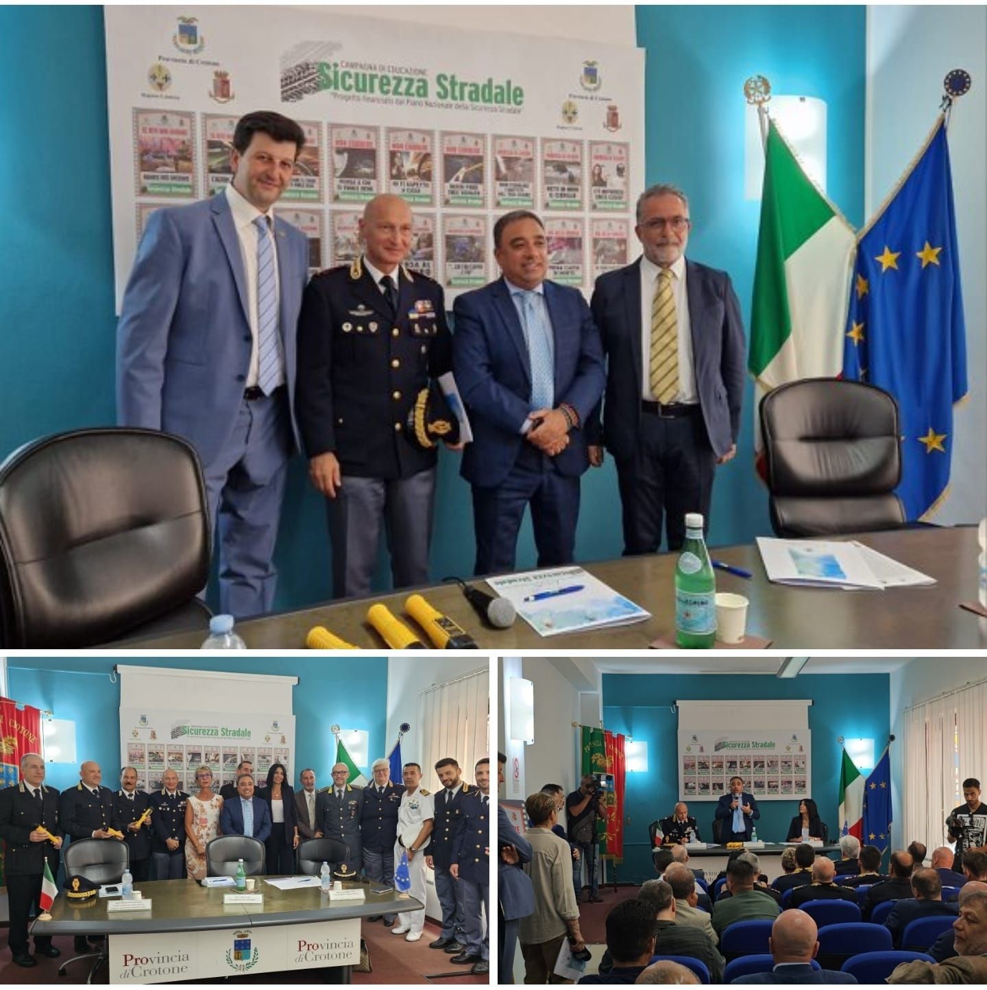 Conferenza stampa di presentazione di una campa di sensibilizzazione dedicata all'educazione stradale